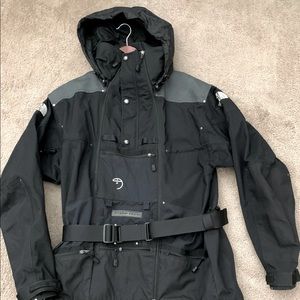 North Face Steep Tech jacket, Black with Grey trim.
